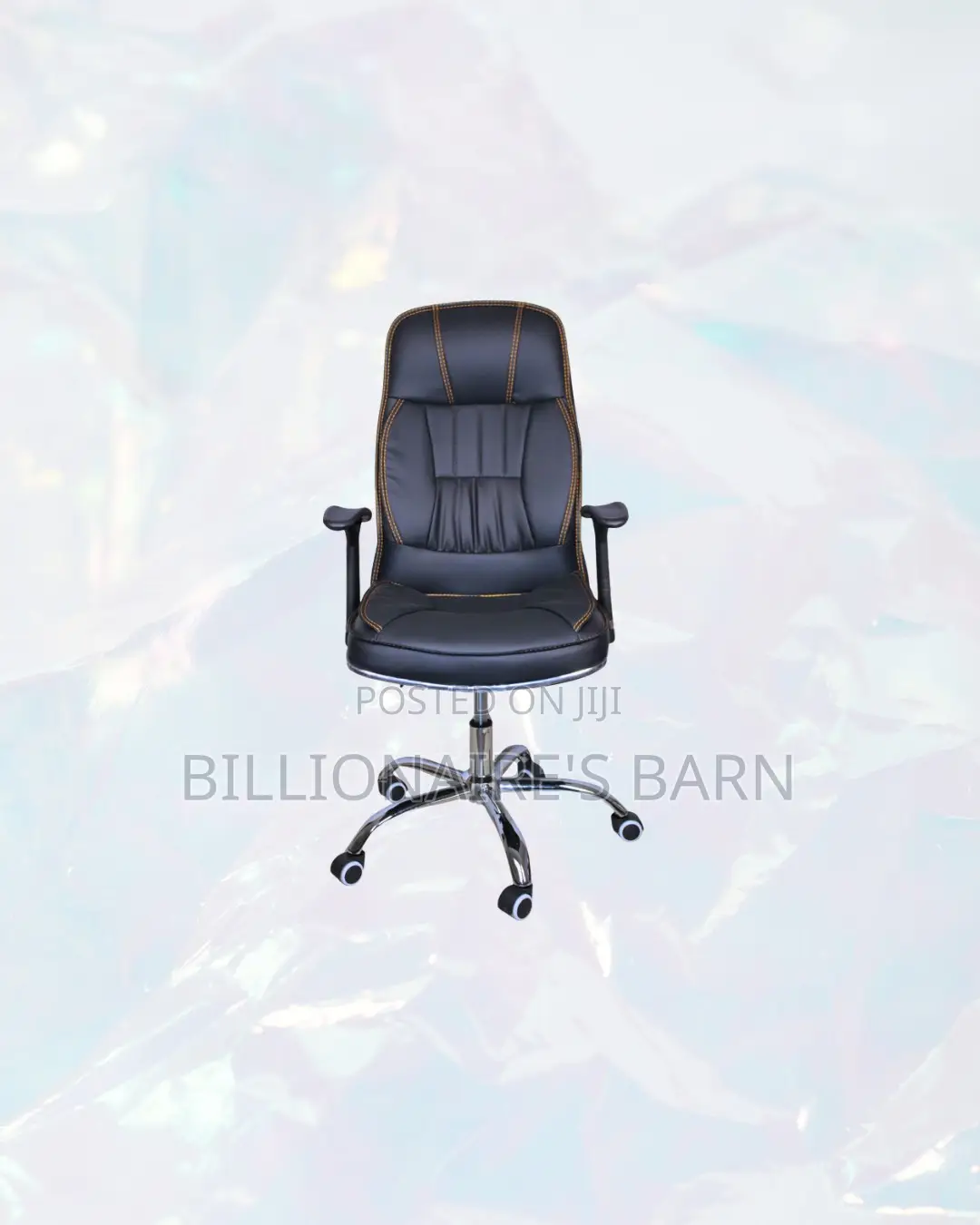 Practical Executive Leather Office Chair High Back for Desk Use