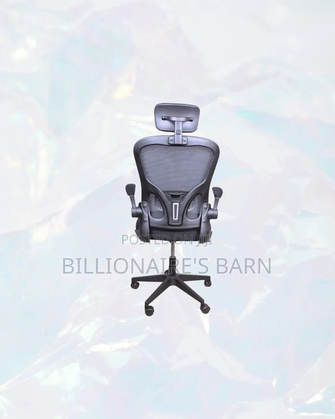Practical Grey Ergonomic Office Chair With Headrest for Desk Use