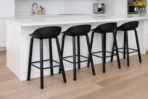 Minimalist Contour Scoop Bar Stools