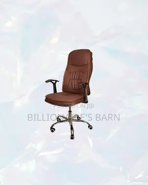 Practical Ergonomic Executive Leather Chair High Back for Desk Use