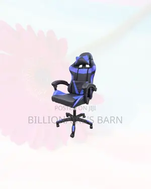 Practical Blue Racing Gaming Chair Ergonomic Support for Gaming Use