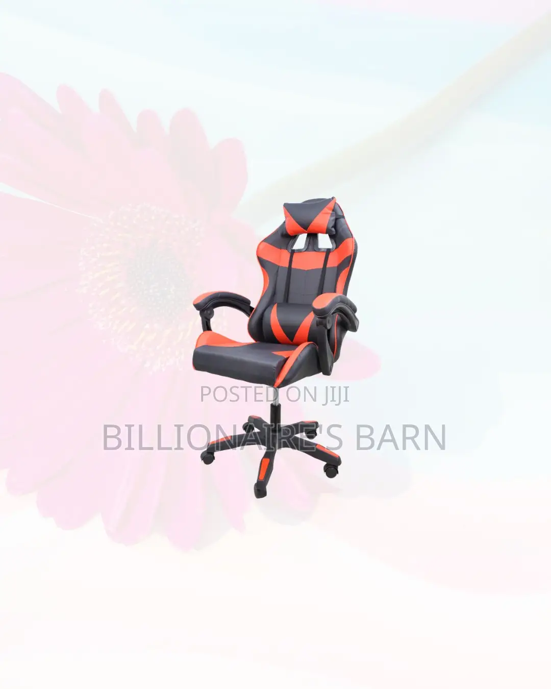 Practical Red Racing Gaming Chair Ergonomic Support for Gaming Use