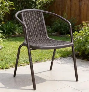 Outdoor Chair: Iron Cane Waterproof Balcony Chair