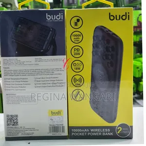Budi Pb099b *20w 10000mah* Wireless Power Bank *With Suction*