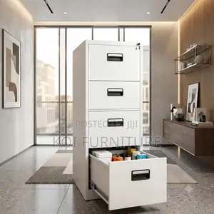 Office Cabinet; Four Drawers Steel Executive Files Reliable Cabinet