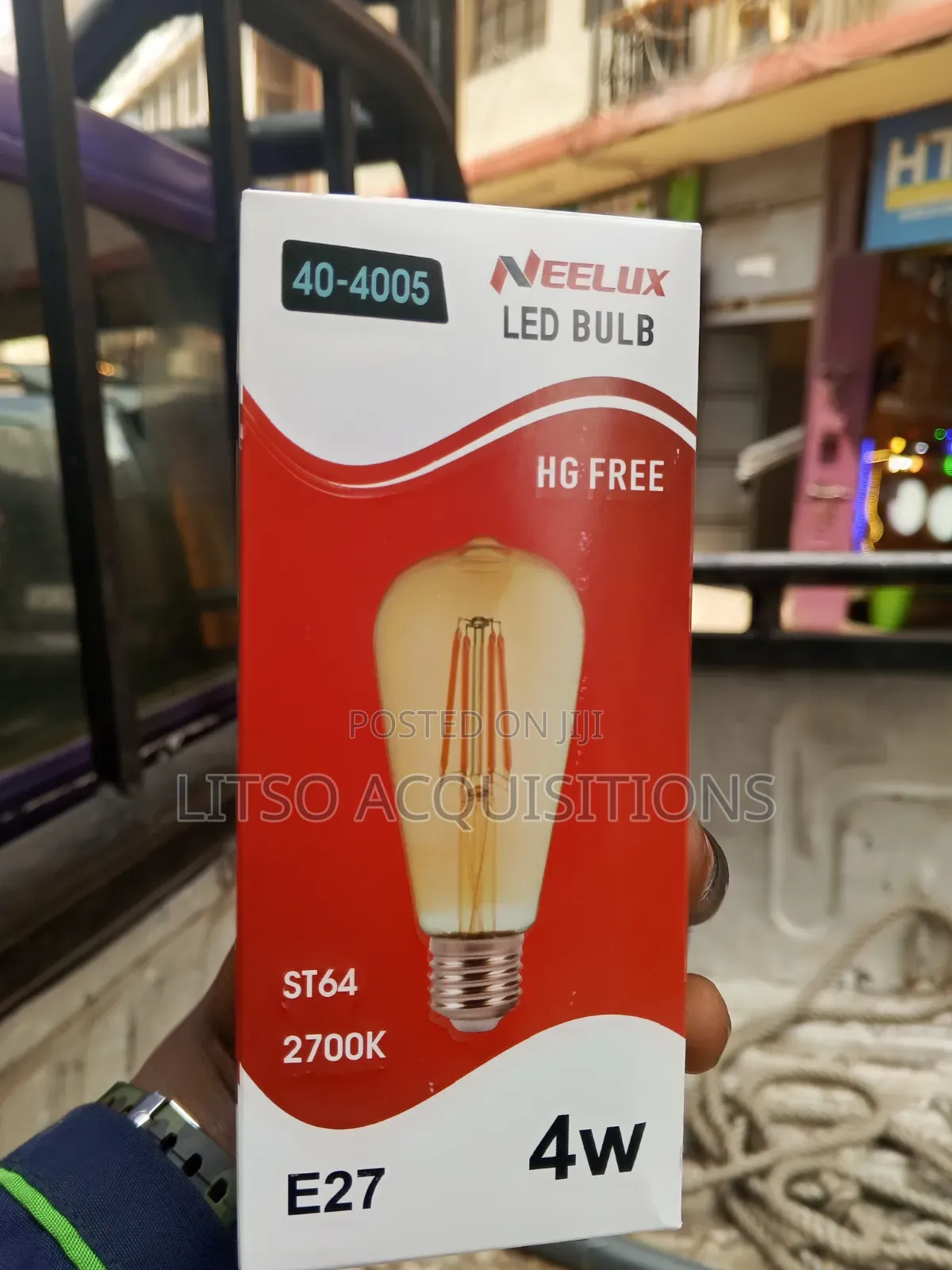 Neelux St64 Vintage Led Filament Bulb 4w E27 – Warm White