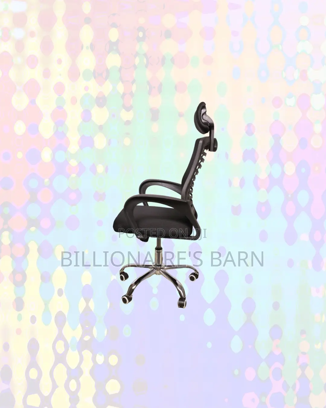 Practical Secretarial Chair With Headrest for Executive Office Style
