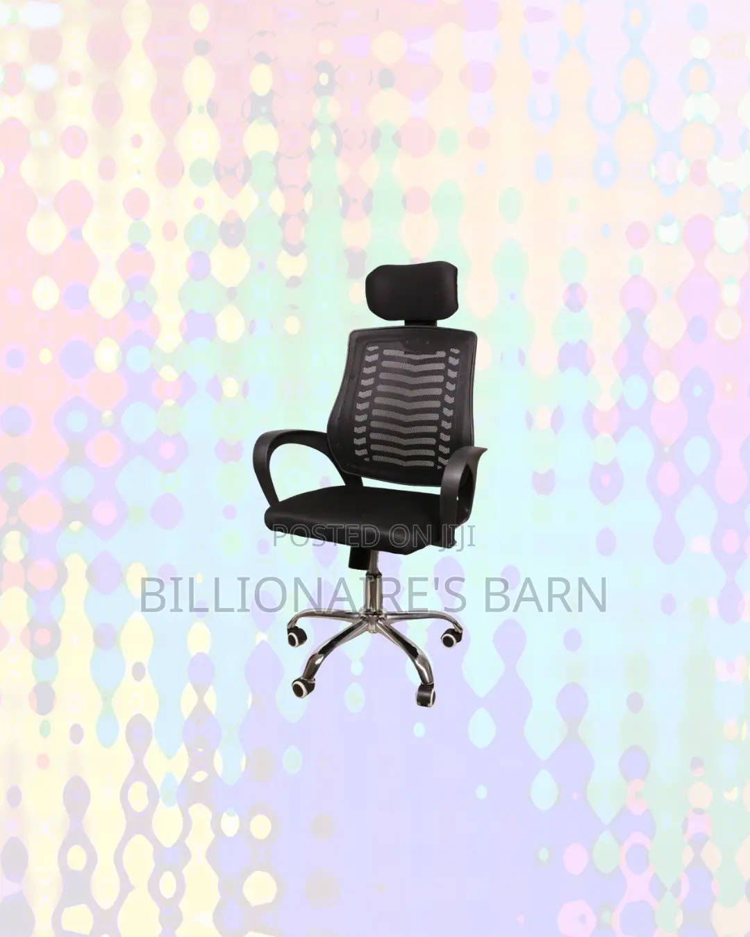 Practical Secretarial Chair With Headrest for Executive Office Style