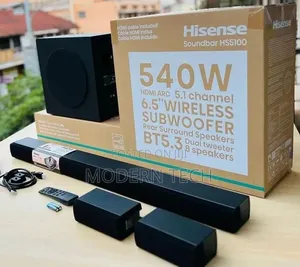 Hisense Hs5100 540w 5.1 Home Theater Soundbar With Wireless Subwoofer