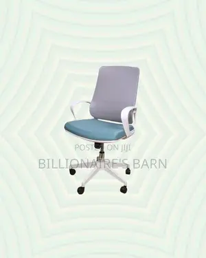 Practical White Mid Back Mesh Office Chair for Executive Office Style
