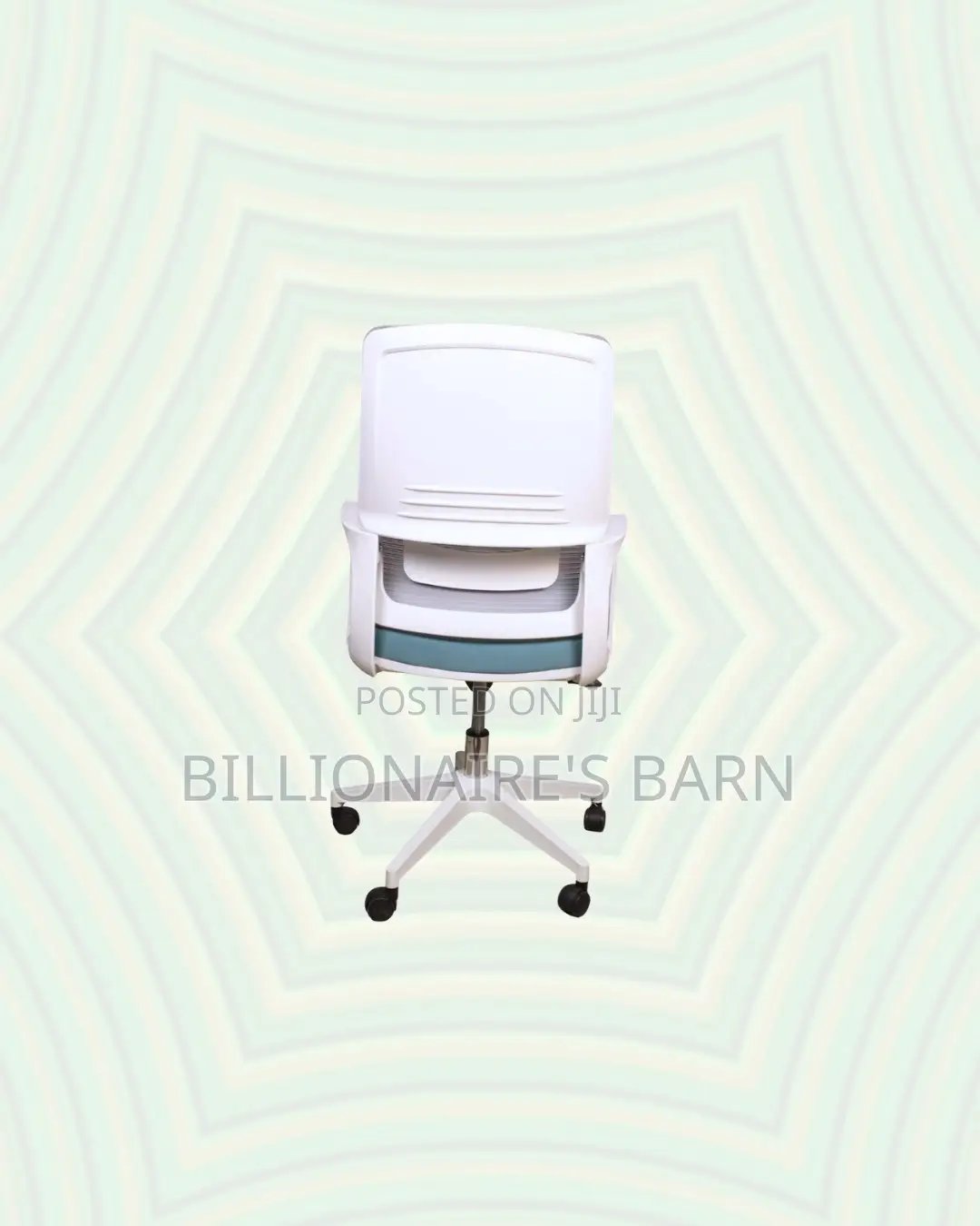 Practical White Mid Back Mesh Office Chair for Executive Office Style