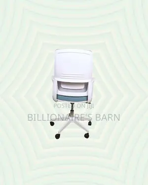 Practical White Mid Back Mesh Office Chair for Executive Office Style