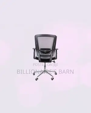 Practical Barn Origin Chair Mid Back Chrome for Executive Office Style