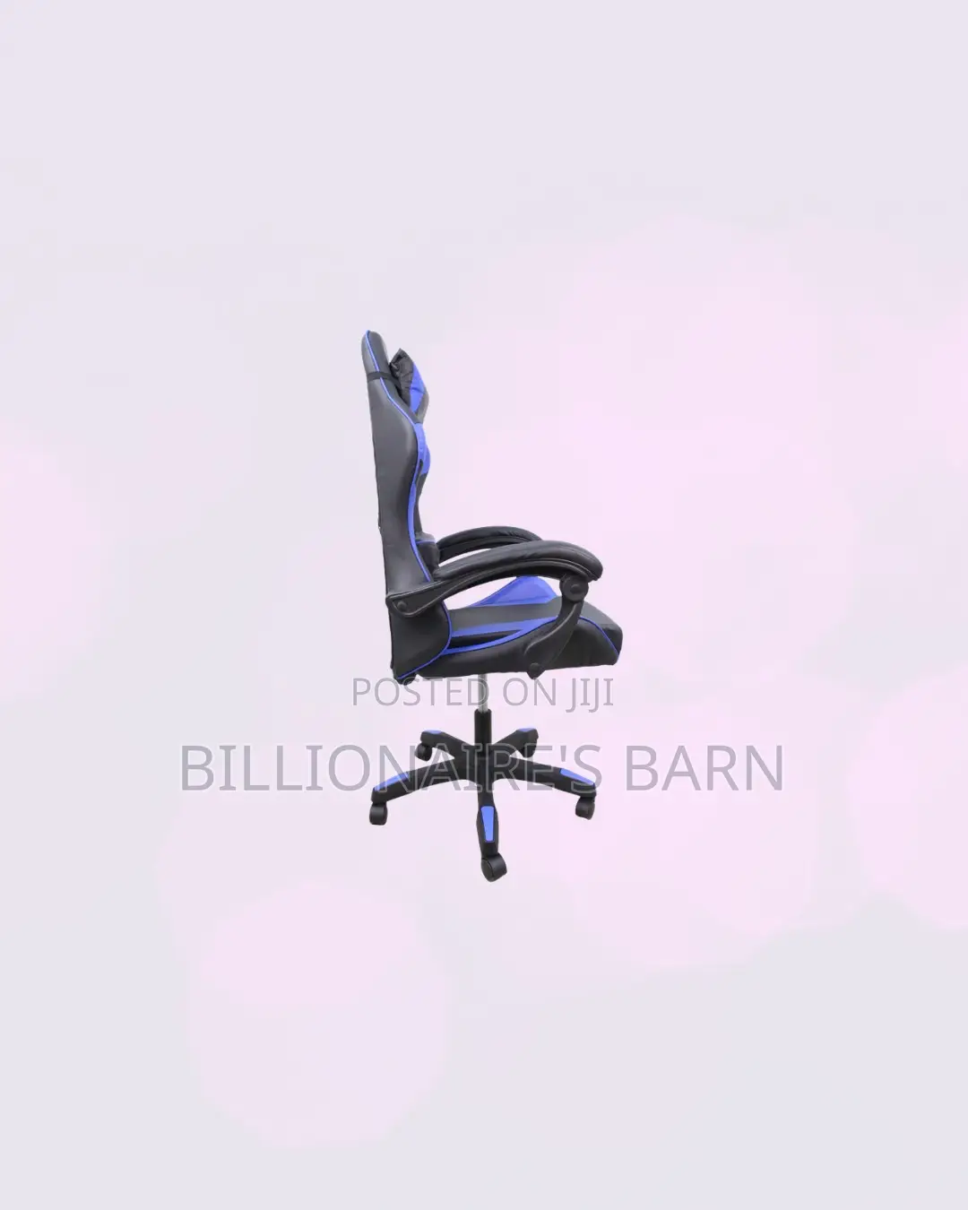 Practical Blue Gaming Chair Ergonomic Support for Executive Style