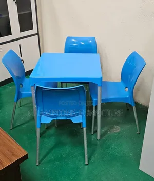 Plastic Table and Chairs Set