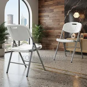 Office Chairs; White Foldable Home Office and Outdoor Chairs