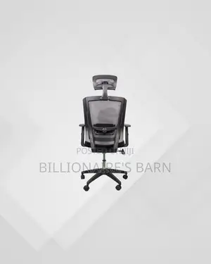 Black Mesh Chair With Nylon Base for Everyday Seating Comfort