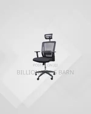 Black Mesh Chair With Nylon Base for Everyday Seating Comfort