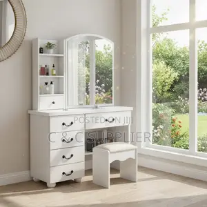 Imported White Make Up Vanity Table