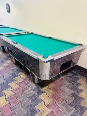 Heavy Duty Pool Table – Marble Top With Balls Cue Sticks 