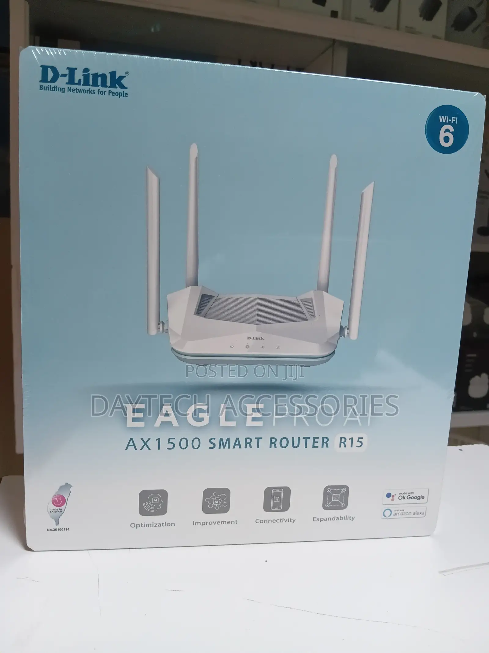 This Is A D-link Eagle Pro Ai Ax1500 Wi-fi 6 Router (Model R15)