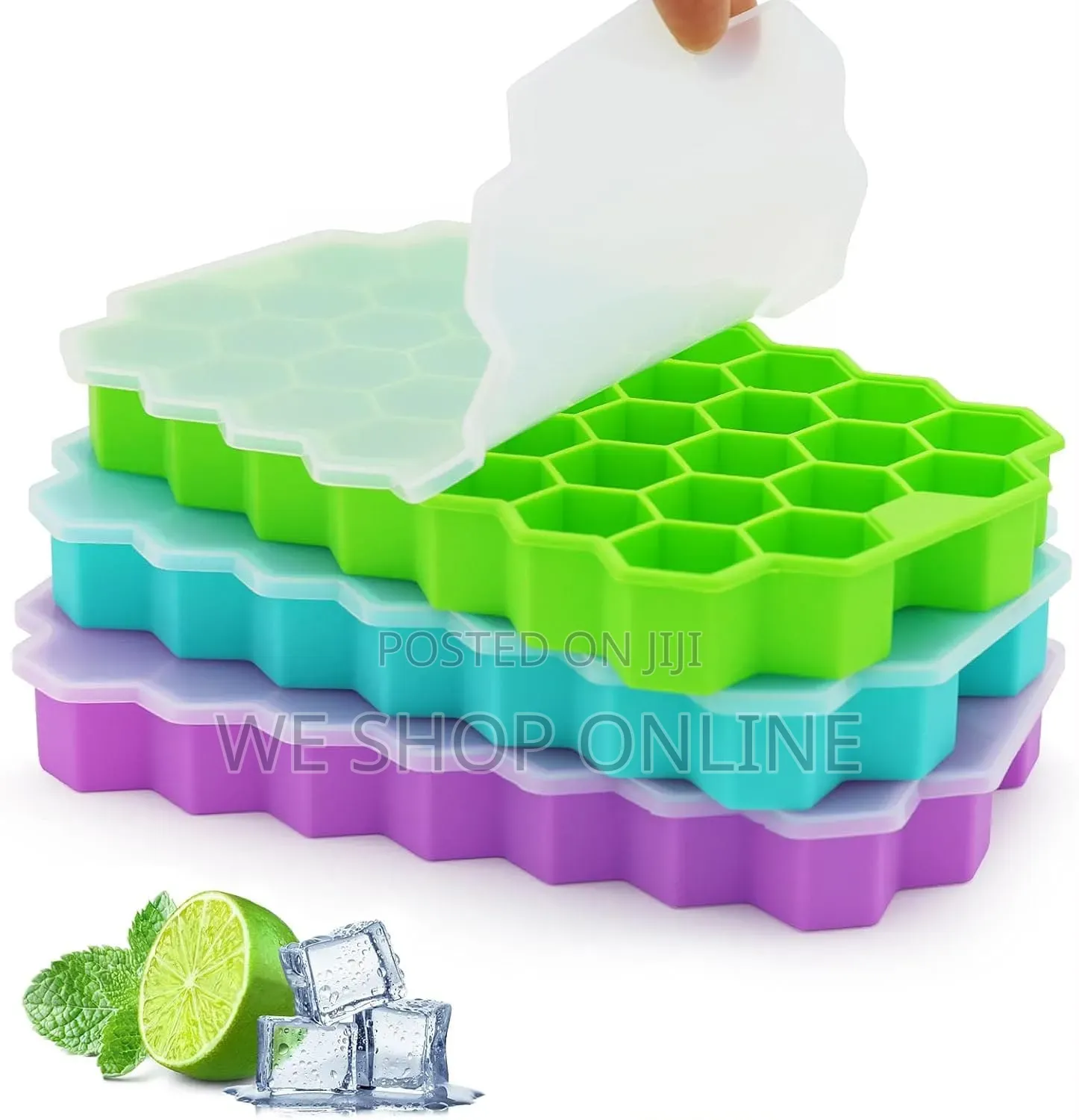 Silicon Cube Pack Honey Comb Maker With Lid