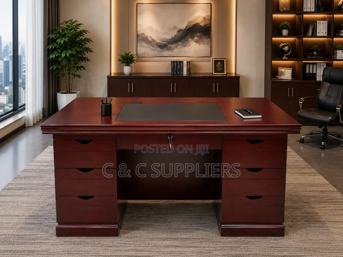 Advanced Mahogany Study Desk-1200mm
