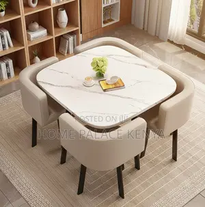 Dining Set: 4 Seater Live Edge Luxury Dining Set
