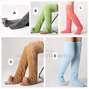 Over Knee High Fuzzy Socks, Winter Plush Over Knee Socks