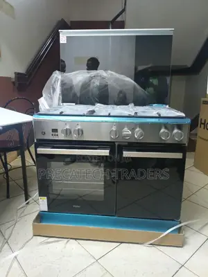 Haier 5 Gas Burner Cooker With Wok Burner Oven Light