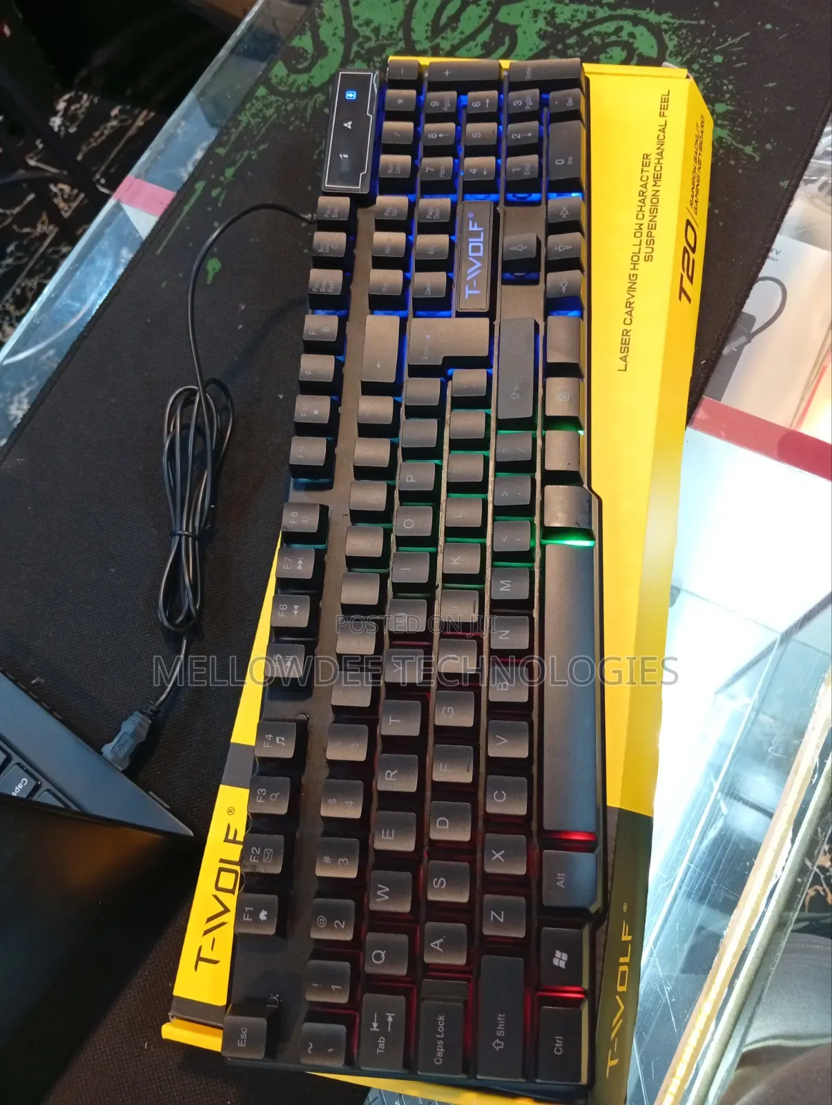 T20 Rainbow Backlit Gaming Keyboard