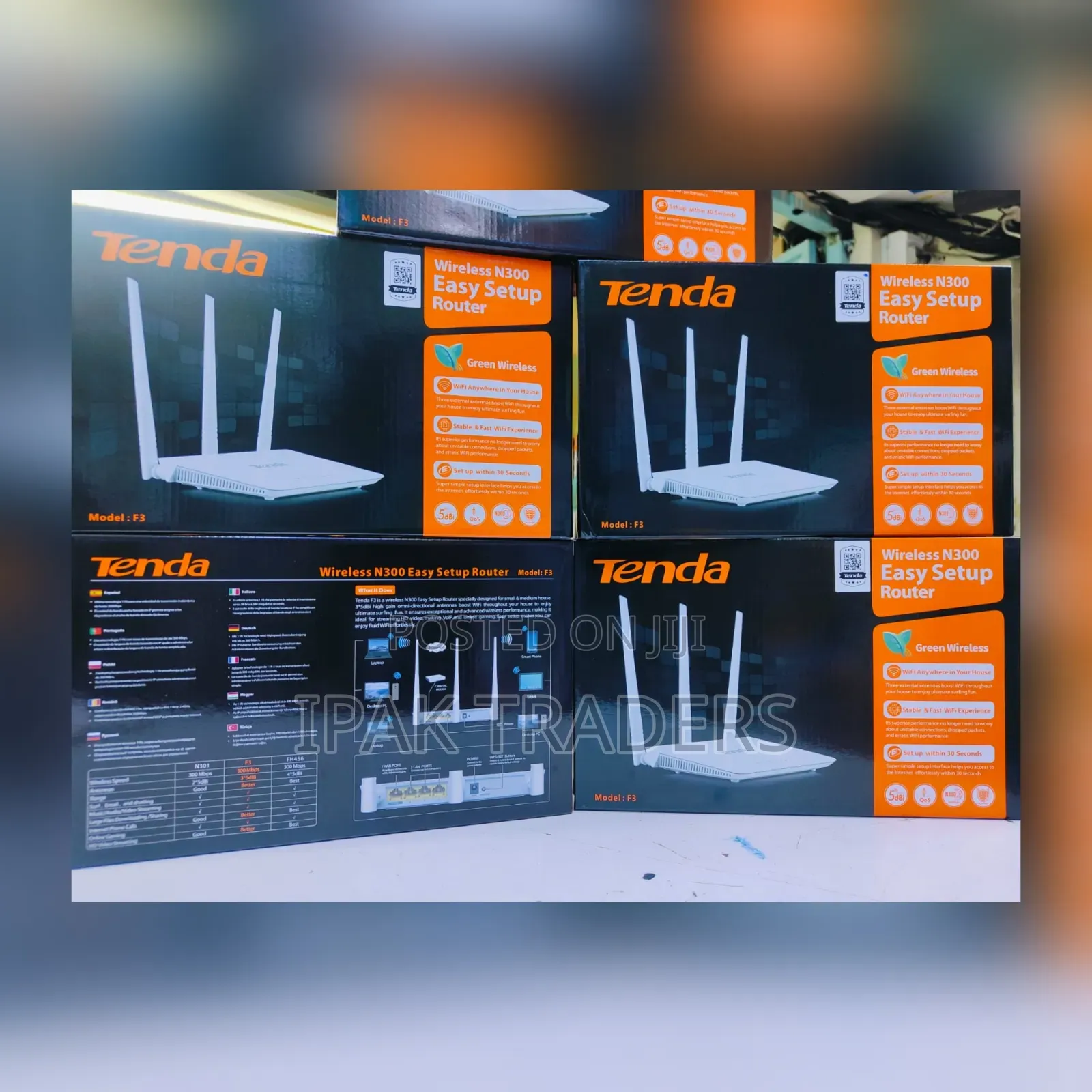 Tenda Wireless N300 Easy Setup Router – High-Speed Internet