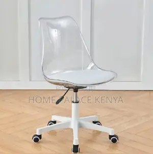 Study Chair: Acrylic Swivel Leather Computer Lift Chair