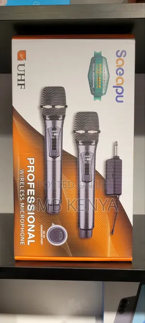 Dual Wireless Microphones With Reachable Batteries-TTD-M66