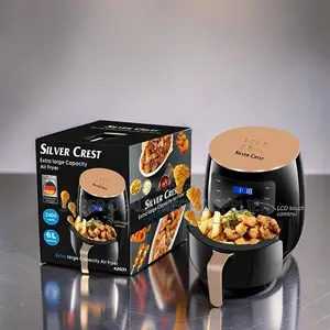Hot Air Silver Crest 4/5/6/8l Touch Screen Digital Air Fryer