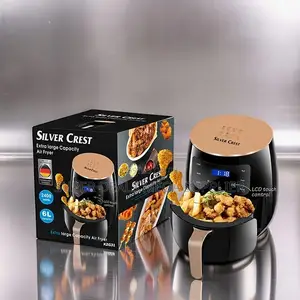 Electric Silver Crest 4/5/6/8l Touch Screen Digital Air Fryer