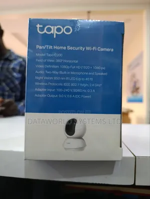 Tp-Link Pan/Tilt Home Security Wifi Camera Tapo C200