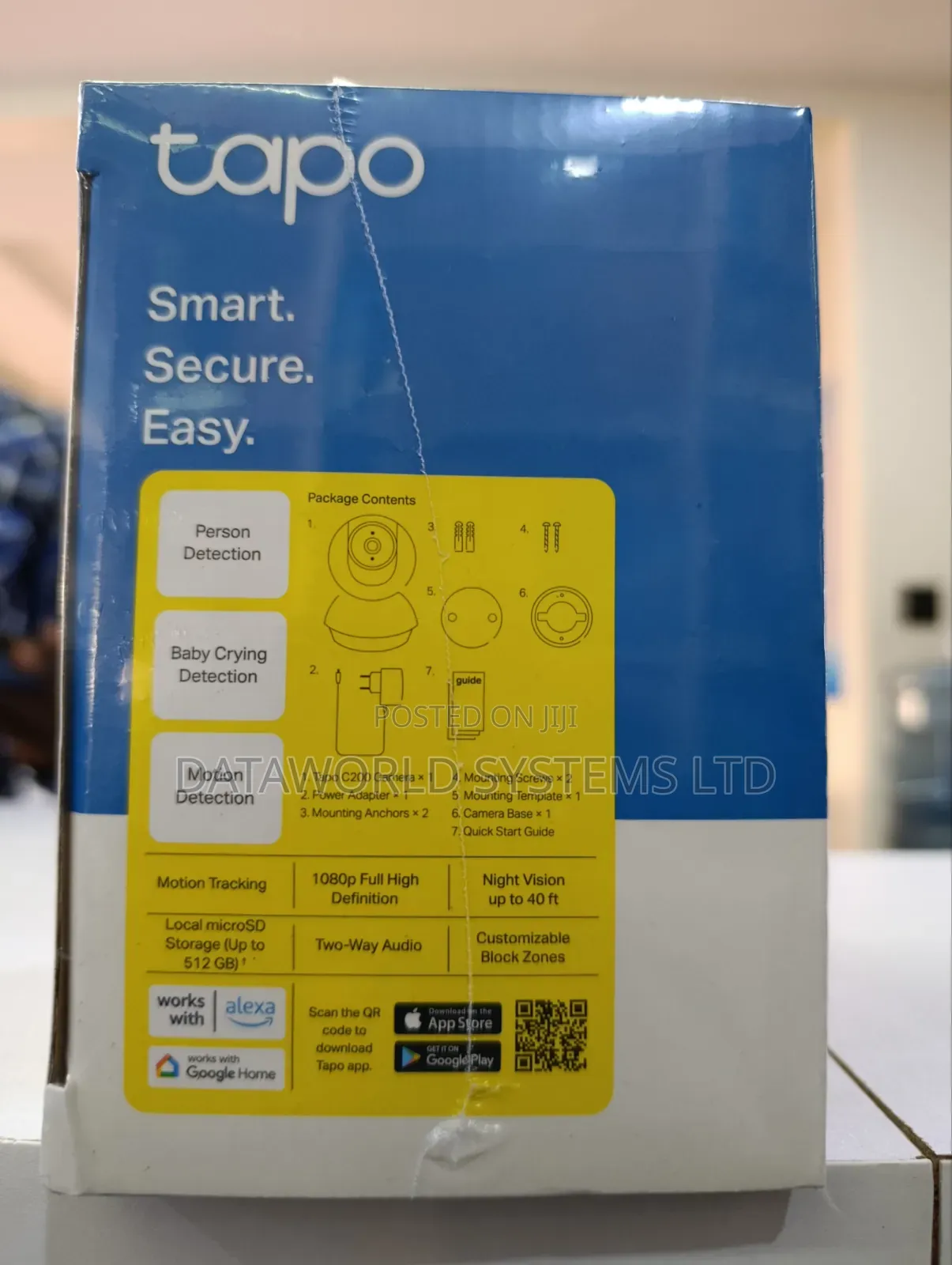 Tp-Link Pan/Tilt Home Security Wifi Camera Tapo C200