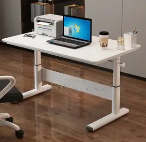 Adjustable Desk: Optimum Height Manual Working Desk With Hand Crank