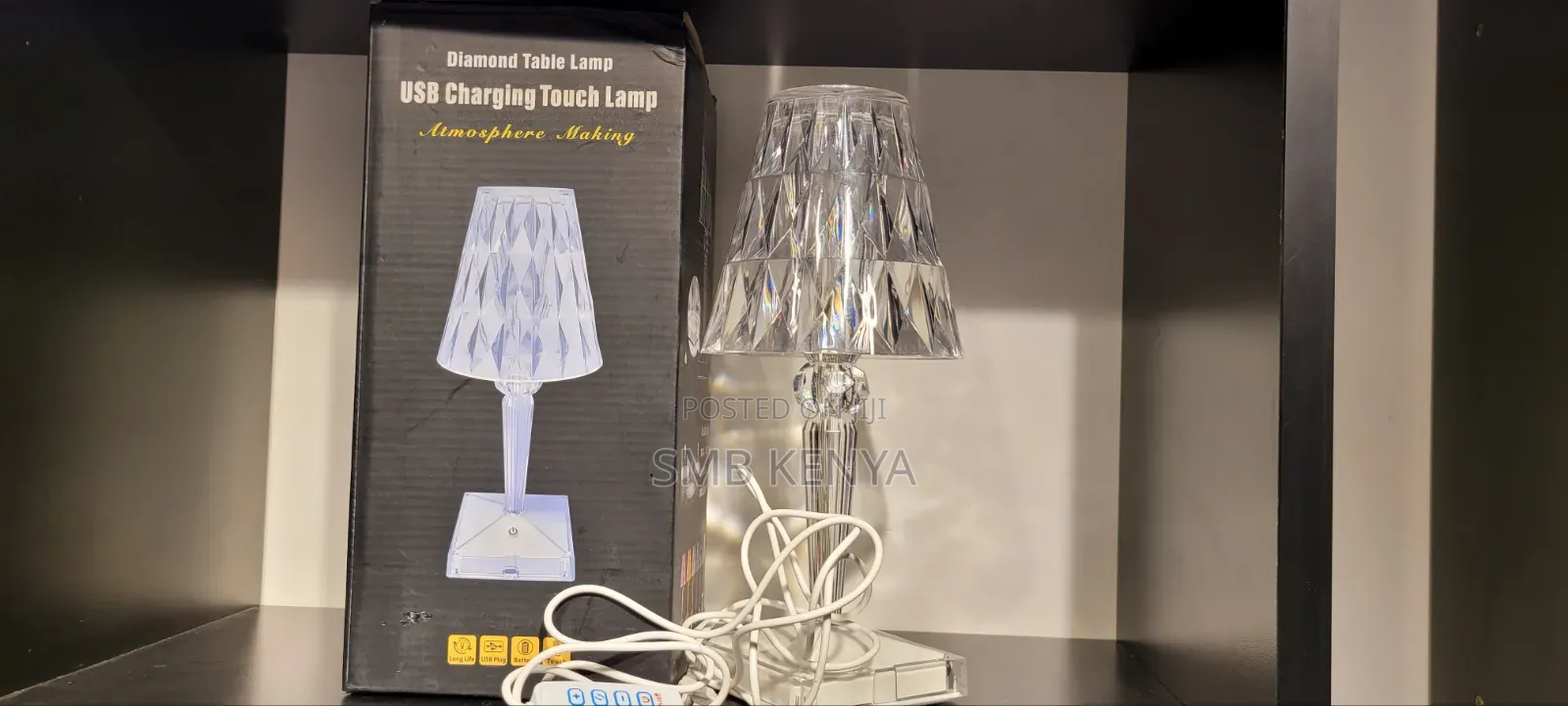 Color Changing Crystal Diamond Table Lamp