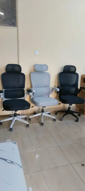 Black Executive Office Chair Lumbar Support