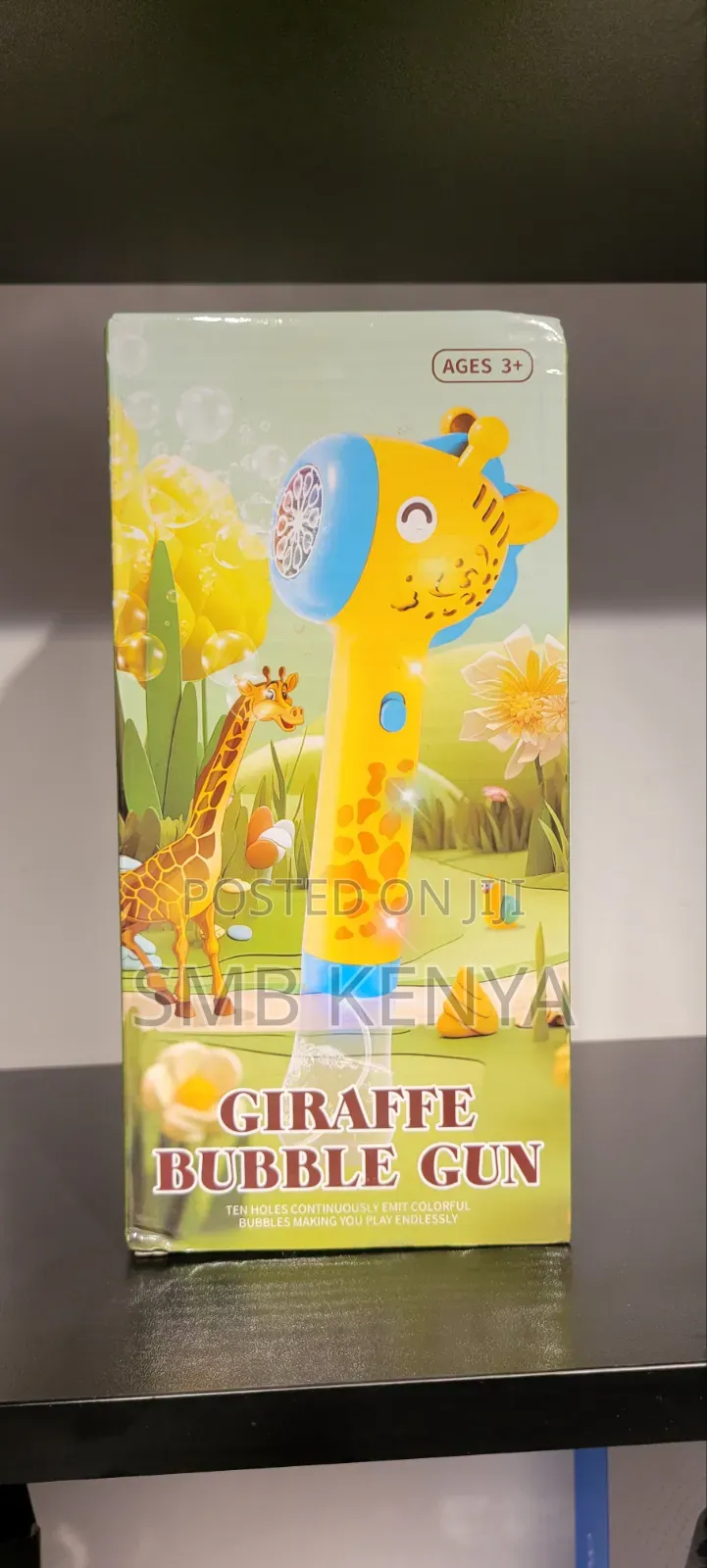 Electric Giraffe Bubble Blower Wand With Light