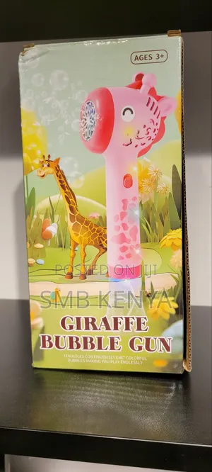 Electric Giraffe Bubble Blower Wand With Light