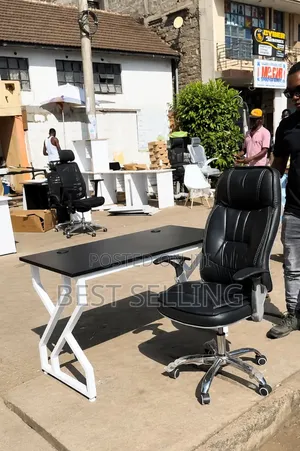 Executive Office Desk and Office Chair