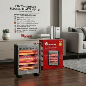 Rm729 Ramtons Electric 3 Bar Quartz Heater