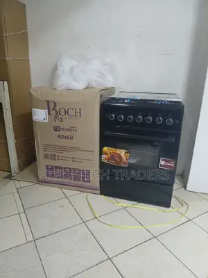 Roch 60x60 Black Cooker With Electric Oven