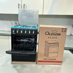 Compact Free Standing 4 Gas Cooker Burner With Electric Oven