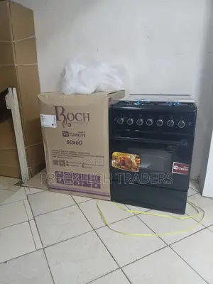Roch 60x60 Black Standing Cooker – Glass Lid