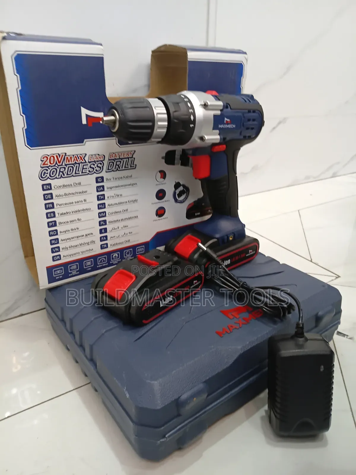 Maxmech 20v Max Lithium-Ion Cordless Drill Kit