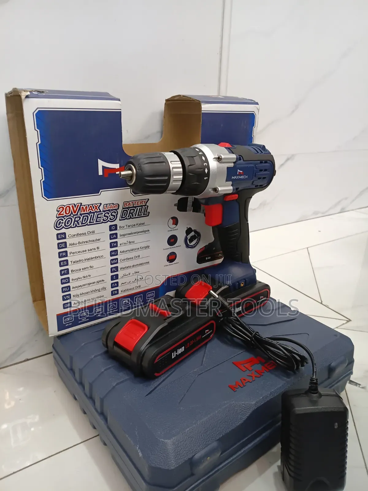 Maxmech 20v Max Lithium-Ion Cordless Drill Kit